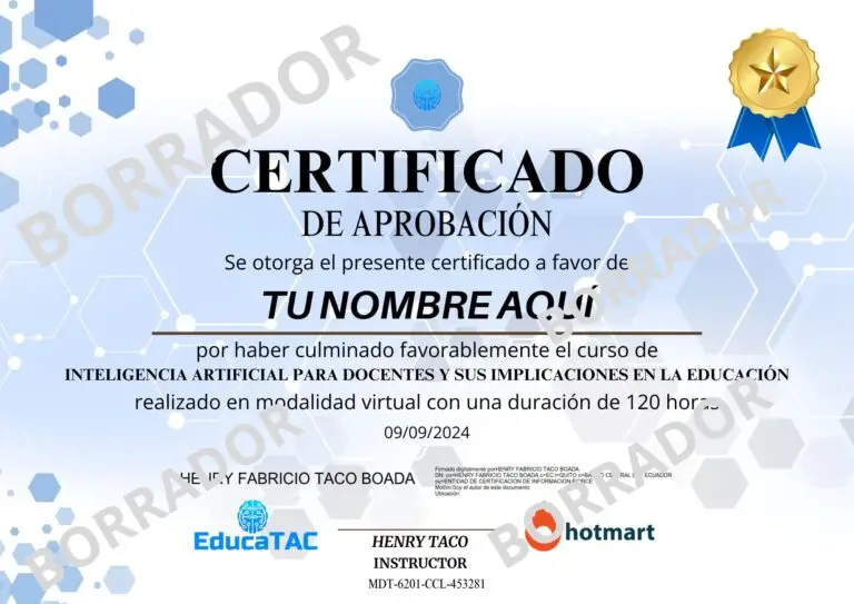 Merece la pena el curso inteligencia artificial para docentes